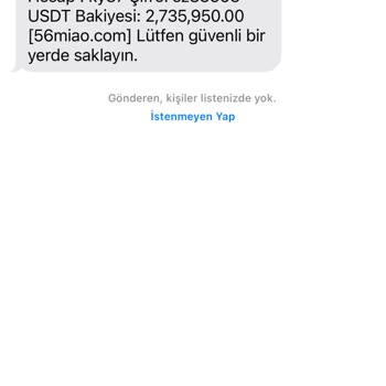 WhatsApp Yabancı Numaradan Gelen Mesaj