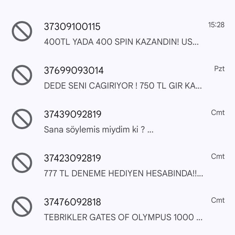 Vodafone Üzerinden Gelen Bahis Mesajları Sorunu