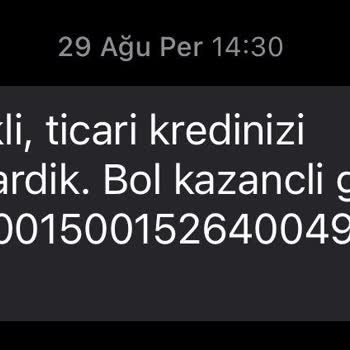 Akbank Ticari Krediniz Hesabınıza Aktarılmıştır!