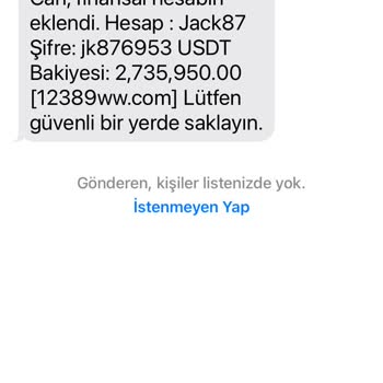 WhatsApp Finansal Hesabın Eklendi Mesajı Şikayeti