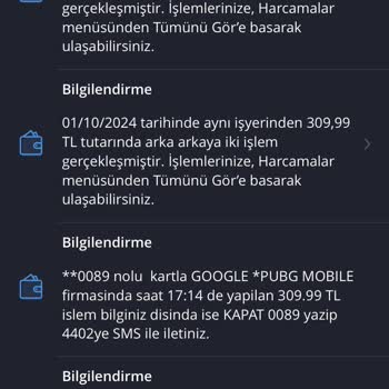 PUBG (Pubgmobile.com) Kartımdan Bilgisiz Para Çekme