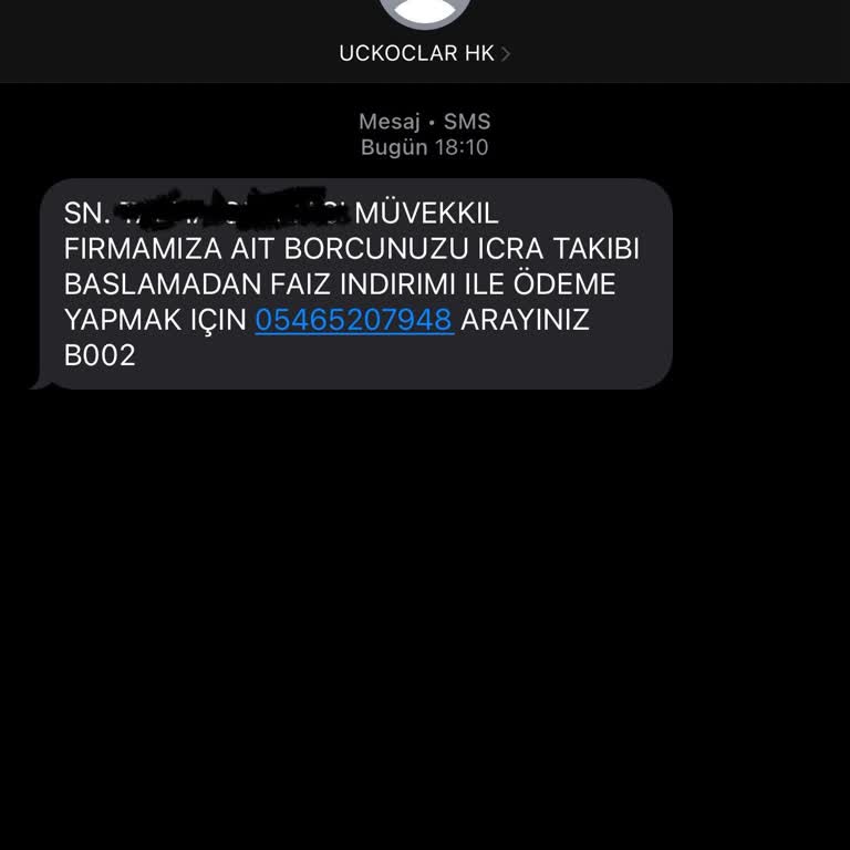 UCKOCLAR HK (SMS) Uckoclar SMS Mesaj