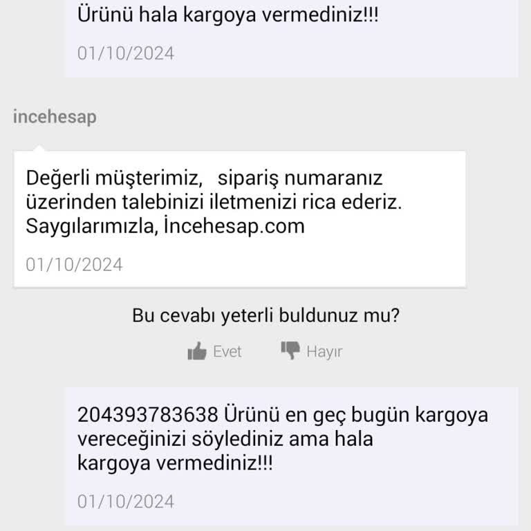 İncehesap İade Edilen Yazıcı Ve Ücret İadesi Sorunu