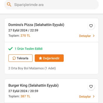 Trendyol Yemek Trendyol GO İptal Edilen Siparişin İadesi Verilmiyor.