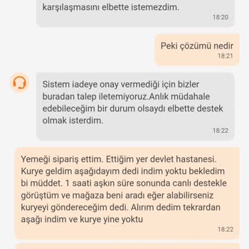 Trendyol Yemek Trendyol GO İptal Edilen Siparişin İadesi Verilmiyor.