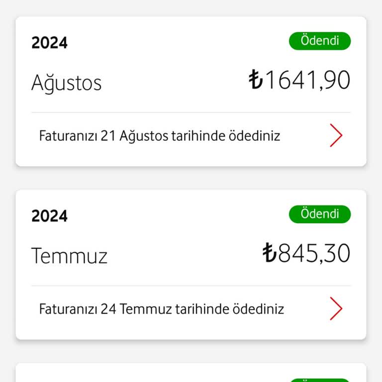 Vodafone Faturada Ek Ürün Sorunu