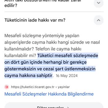 Trendyol Altın Bileklik İadesinde Yaşanan Sorun