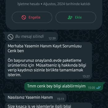 Erpak Lego Paketleme Papara'dan Kendi Adıma Acılan Hesap