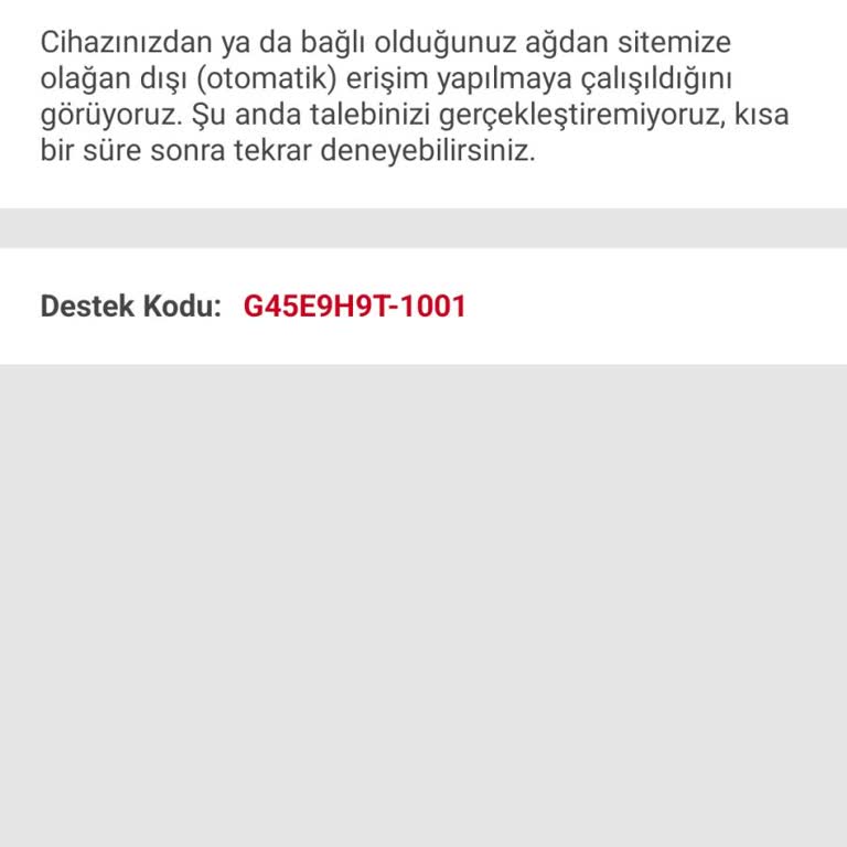 Sahibinden Uygulaması Erişim Sorunu