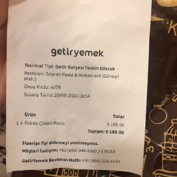 Getir Yemek Yanlış Siparişi Düzeltmeme 3 Gün Bekletme Sorunu