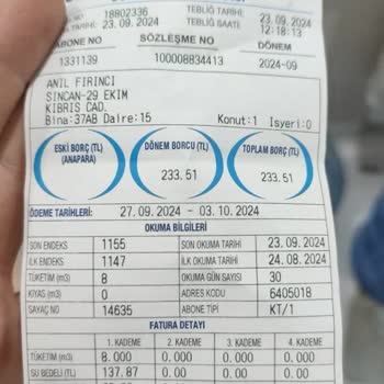 ASKİ Ankara ASKİ Fatura Hatası