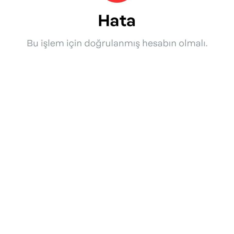 Papara ''Bu İşlem İçin Onaylı Bir Hesabın Olmalı'' Hatası Alıyorum!