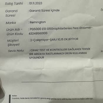Remington PG5000'in Şarj Ve Kesim Problemleri Çözülmedi