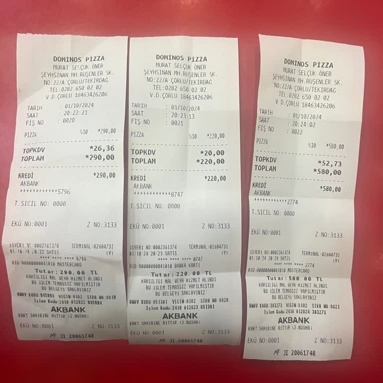 Domino's Pizza Ketçap Mayonez Ücreti