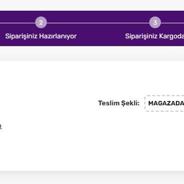 Gratis Sipariş Alındı Olarak Gözüküyor