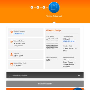 MNG Kargo Ürünü Adresime Teslim Etmiyor