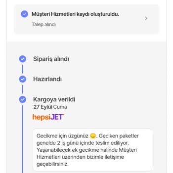 Hepsiburada Müşteriye Verilen Değer "0"
