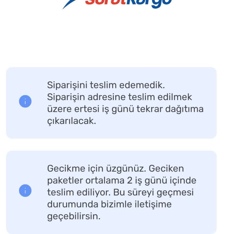 Sürat Kargo 5 Gün Gelmedi