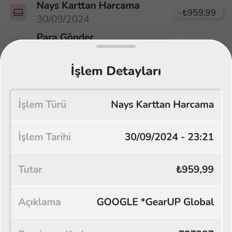 Google Pay Google Gearup Global İzinsiz Hesaptan Para Çekilme İşlemi!