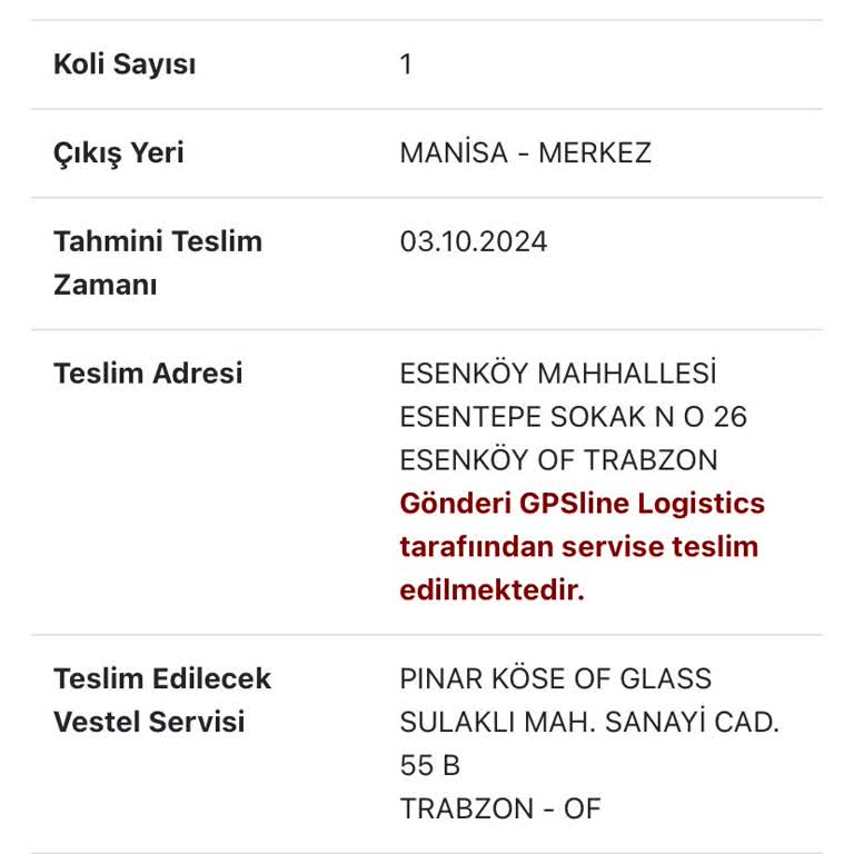 Gpsline Lojistik Kargo