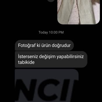 Zincirwear Yanlış Ürün Gönderilmesi