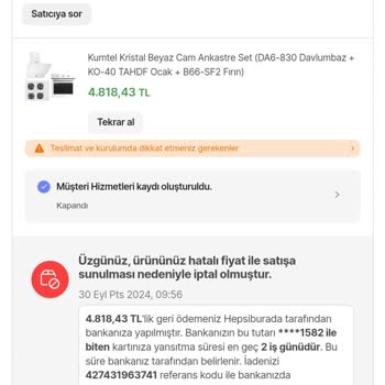 Hepsiburada Sipariş İptali Ve Çözümsüzlük