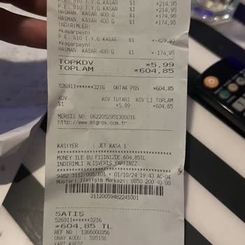 Migros Elisyum Bomonti Mağaza Teslim Siparişi