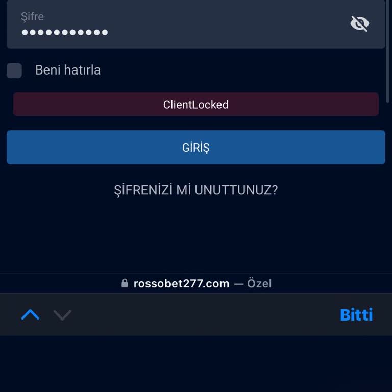 Rossobet Paramı Ödemiyor