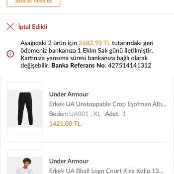Trendyol Rızam Olmadan Satın Aldığım Ürünleri İptal Ettiler