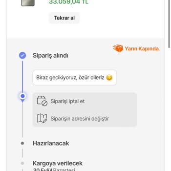 Hepsiburada Söz Verdiği Tarihte Siparişi Teslim Etmiyor!