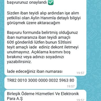 İşin Olsun İş Başvurusunda IBAN İstendi