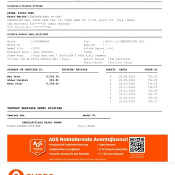 Aveon Global Sigorta Kasko Şirketinin Araç Tedariği Ve Tamirat Sürecindeki Gecikme Mağduriyeti