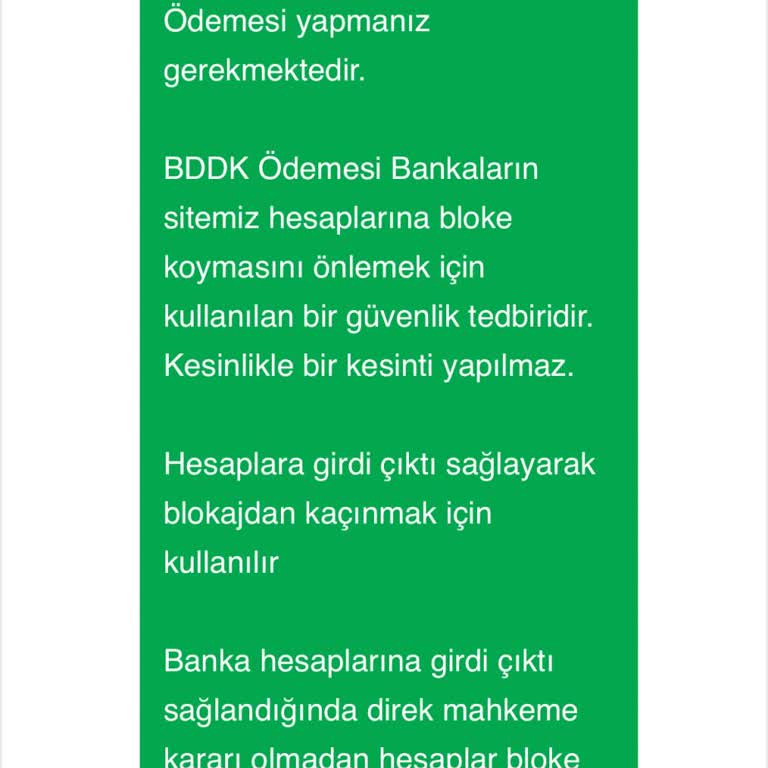 BDDK Yanıltıcı Bahis Sitesi Ve Sahte Ödeme Talepleri