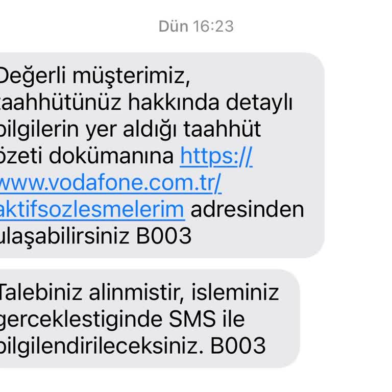 Vodafone'dan Sahte Taahhüt Teklifi ve Geçiş Sorunu