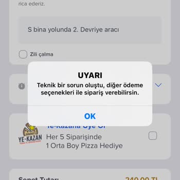 Pluxee Domino's Pizza Siparişinde Para Kesmesine Rağmen Sipariş Yok