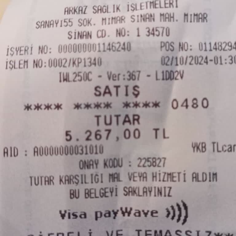 Özel Silivri Anadolu Hastanesi Personel Kaynaklı Ödeme Hatası