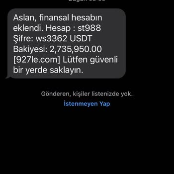 Alakam Olmayan Hesaplarsan Gelen Mesajlar