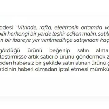 Trendyol Fiyat Değişikliğinden Sipariş İptali