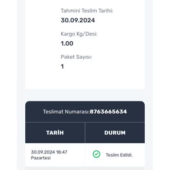 Aras Kargo Yalan Beyan, Siparişi Teslim Etmedi.