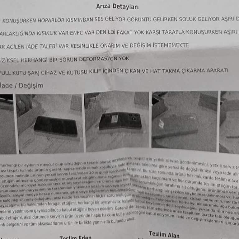 Teknosa Özdilek Şubesi Realme C61 Sorunlu Çıktı İlgilenen Yok