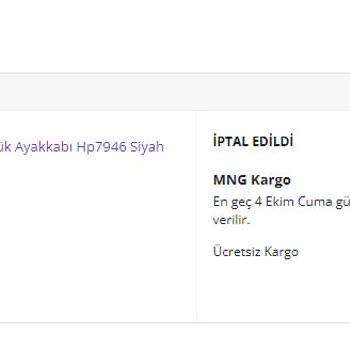 N11 Hatalı Fiyatlandırma Sebebiyle Siparişimin İptali Hakkında