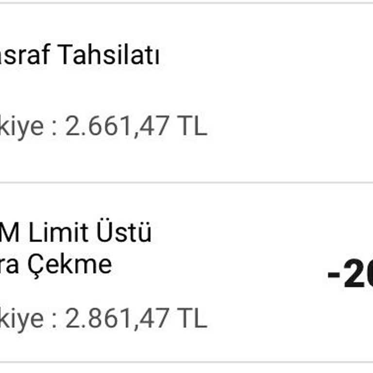 Haksız Para Çekme Ücreti Şikayeti