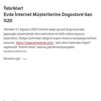 Vodafone Yanımda Uygulamasında Süresi Geçmiş Hediyeler Sorunu
