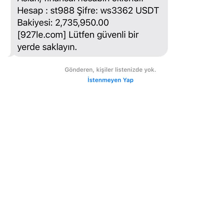 Yanlış Gönderilen Finansal Bilgiler ve İlgisiz Hesap İddiası