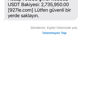 Yanlış hesap bilgisi ve sorumluluk reddi
