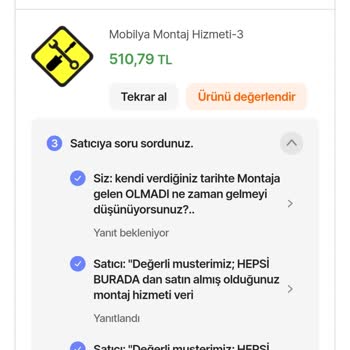 Mobilya Montaj Randevusuna Uyulmaması