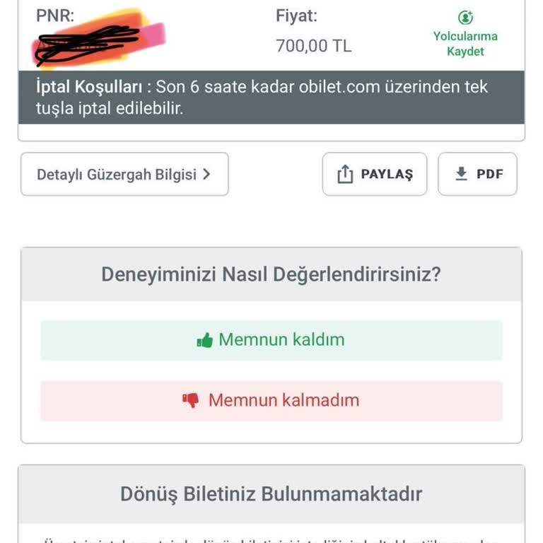 İptal Edilen Sefer ve Bilgilendirme Eksikliği