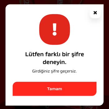 Kampanya Şifre Geçersizliği Sorunu