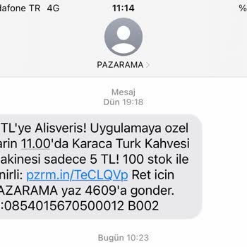 Pazarama'nın Yanıltıcı Mesajları!