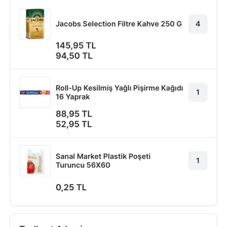 Migros Uygulamasında Stokta Olmayan Ürün İçin Sipariş Verip Mağdur Oldum